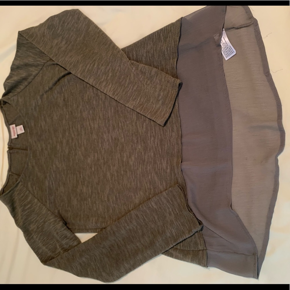 Mossimo Long-Sleeved Green Dress Shirt